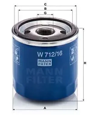 Filtr oleju FIAT STILO MANN-FILTER