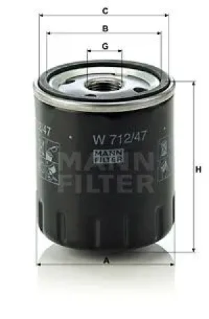 Filtr oleju z zaworem zwrotnym RENAULT LAGUNA I MANN-FILTER