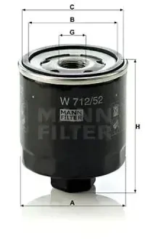 Filtr oleju z zaworem zwrotnym VW NEW BEETLE MANN-FILTER