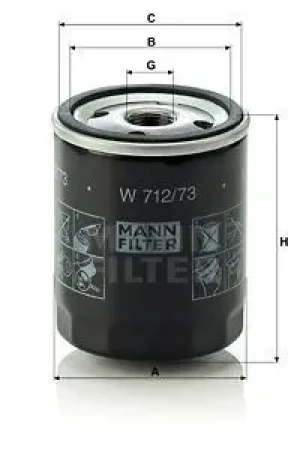 Filtr oleju MAZDA TRIBUTE I MANN-FILTER