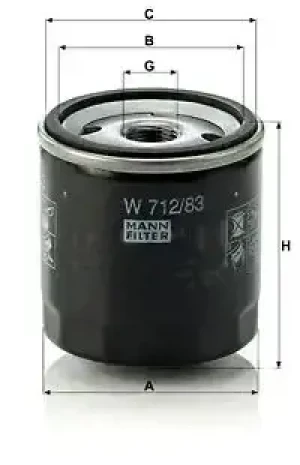 Filtr oleju TOYOTA COROLLA IX MANN-FILTER