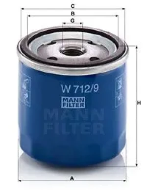Filtr oleju TALBOT SIMCA 1000 MANN-FILTER
