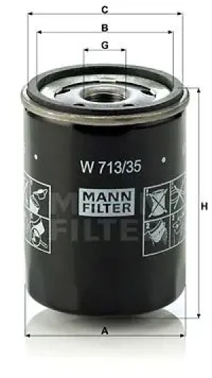 Filtr oleju SMART FORFOUR I MANN-FILTER