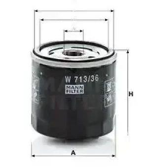 Filtr oleju MAZDA BT-50 MANN-FILTER