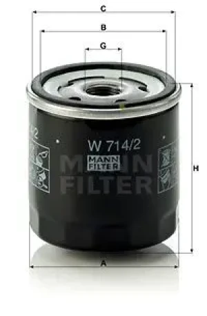 Filtr oleju LANCIA DEDRA MANN-FILTER