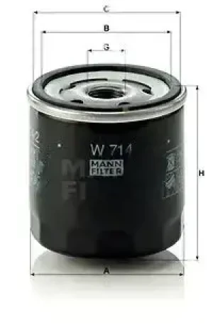 Filtr oleju SEAT TERRA MANN-FILTER