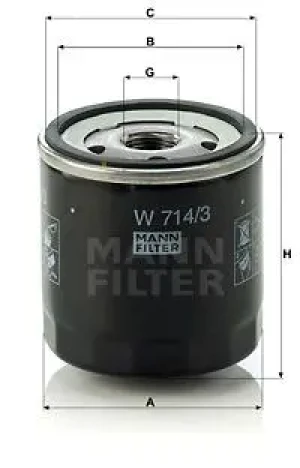 Filtr oleju z zaworem zwrotnym ALFA ROMEO GTV MANN-FILTER