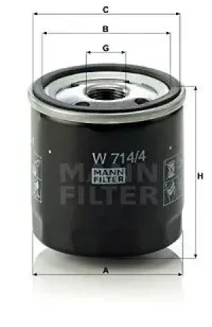 Filtr oleju z zaworem zwrotnym FIAT DUCATO MANN-FILTER
