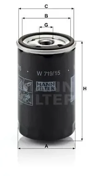 Filtr oleju z zaworem zwrotnym ALPINA B3 E30 MANN-FILTER