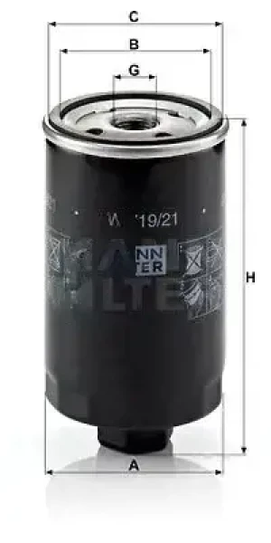 W 719/21 MANN-FILTER Filtr oleju