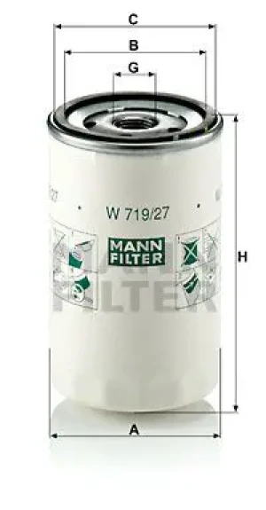 Filtr oleju FORD FIESTA IV MANN-FILTER