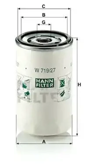Filtr oleju FORD ESCORT V MANN-FILTER