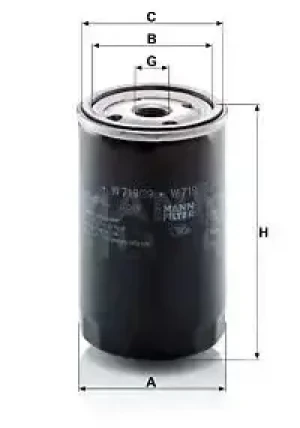 Filtr oleju LDV MAXUS Skrzynia MANN-FILTER