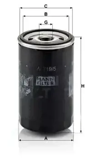 Filtr oleju z zaworem zwrotnym AUDI 100 C4 MANN-FILTER