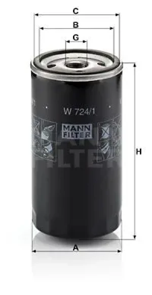 Filtr oleju FORD FIESTA MANN-FILTER
