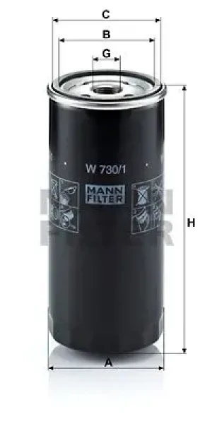 Filtr oleju AUDI 80 B4 MANN-FILTER