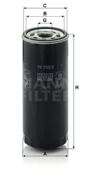 Filtr oleju AUDI A6 C5 MANN-FILTER