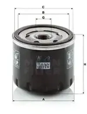Filtr oleju z zaworem zwrotnym RENAULT SCENIC I MANN-FILTER