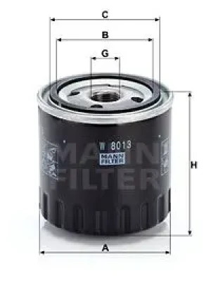 Filtr oleju z zaworem zwrotnym RENAULT LATITUDE MANN-FILTER