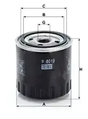 Filtr oleju z zaworem zwrotnym RENAULT LATITUDE MANN-FILTER