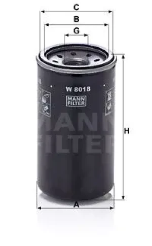 Filtr oleju ISUZU D-MAX I MANN-FILTER