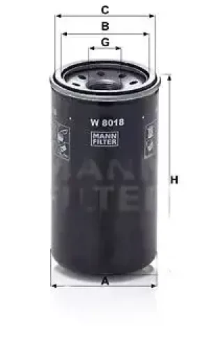 Filtr oleju ISUZU D-MAX MANN-FILTER