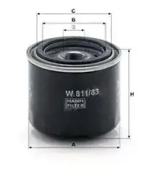Filtr oleju NISSAN MICRA I MANN-FILTER