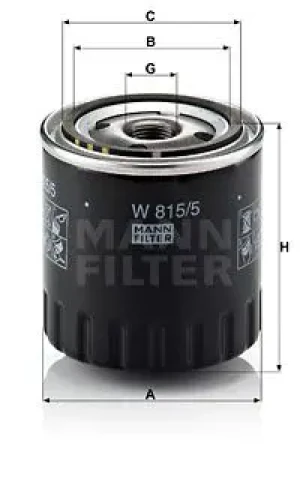 Filtr oleju RENAULT 21 MANN-FILTER
