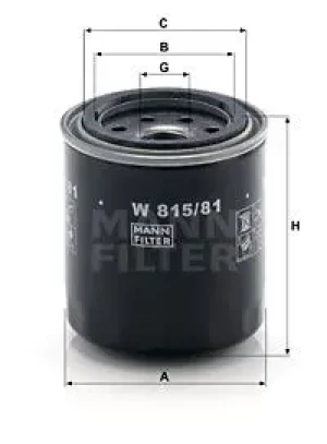 Filtr oleju z zaworem zwrotnym TRIUMPH ACCLAIM (XD) MANN-FILTER