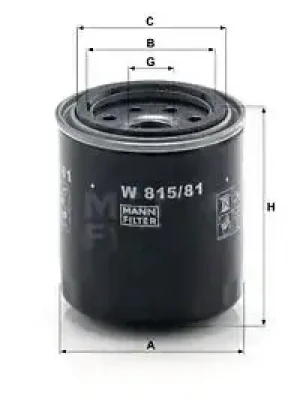 Filtr oleju z zaworem zwrotnym HONDA ACCORD I MANN-FILTER