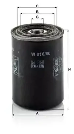 Filtr oleju z zaworem zwrotnym MITSUBISHI L 300 II MANN-FILTER