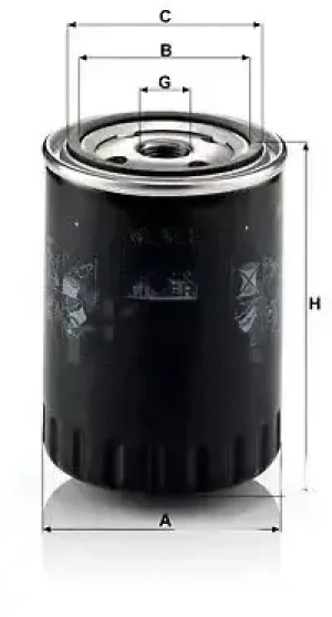 Filtr oleju z zaworem zwrotnym SEAT ALHAMBRA MANN-FILTER