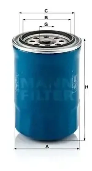 Filtr oleju z dwoma zaworami zwrotnymi KIA CARENS II MANN-FILTER