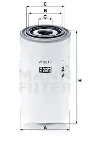 Filtr oleju CLAAS AXION MANN-FILTER