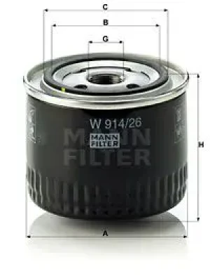 Filtr oleju LAND ROVER FREELANDER I MANN-FILTER