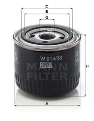 Filtr oleju z zaworem zwrotnym IVECO DAILY IV MANN-FILTER