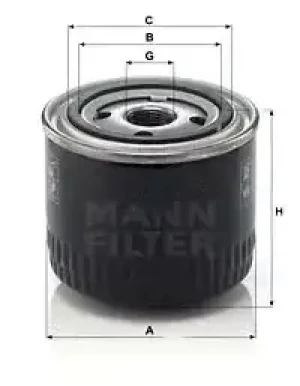 W 914/28 MANN-FILTER Filtr oleju z zaworem zwrotnym