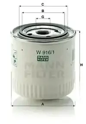 Filtr oleju FORD ESCORT V MANN-FILTER
