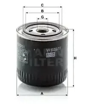 Filtr oleju HONDA ACCORD VI MANN-FILTER