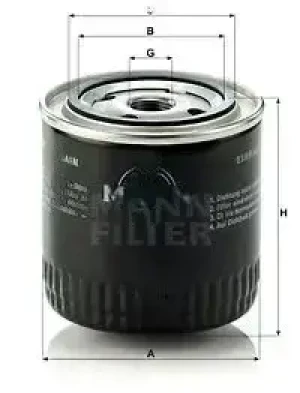 Filtr oleju VW TRANSPORTER III Skrzynia MANN-FILTER