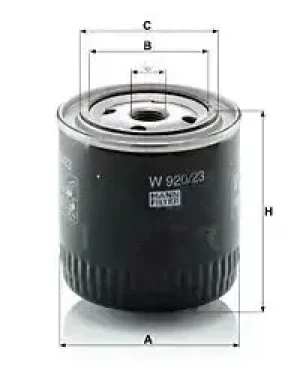 Filtr oleju INTERNATIONAL HARV. A-Series MANN-FILTER