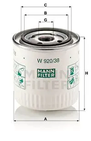 Filtr oleju VOLVO 460 MANN-FILTER
