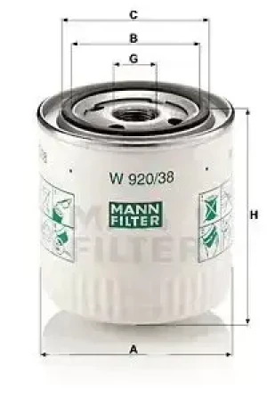 Filtr oleju VOLVO 440 MANN-FILTER