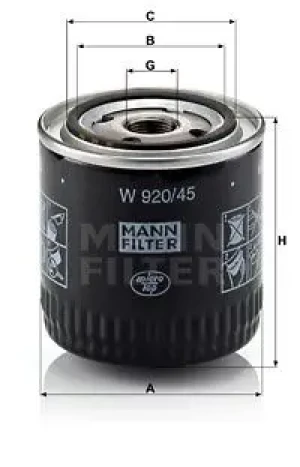 Filtr oleju JEEP COMMANDER MANN-FILTER