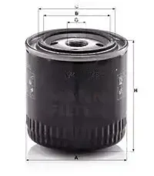 Filtr oleju z zaworem zwrotnym NISSAN ALMERA TINO MANN-FILTER