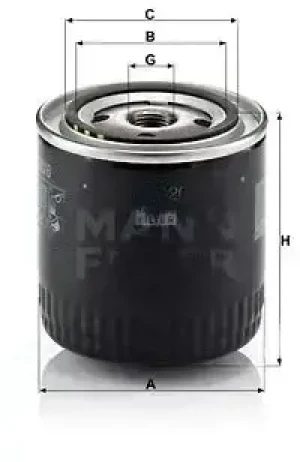 Filtr oleju z zaworem zwrotnym CHRYSLER SEBRING II MANN-FILTER