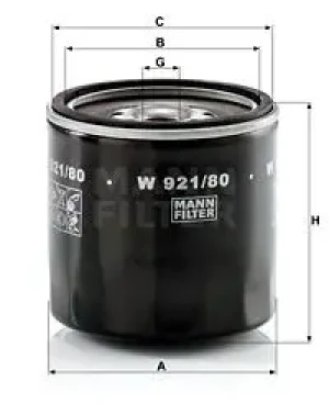 Filtr oleju ISUZU CAMPO MANN-FILTER