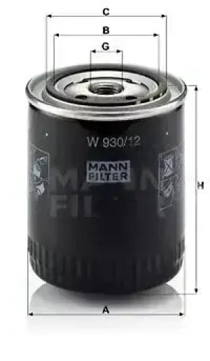 Filtr oleju OPEL OMEGA A Kombi (V87) MANN-FILTER