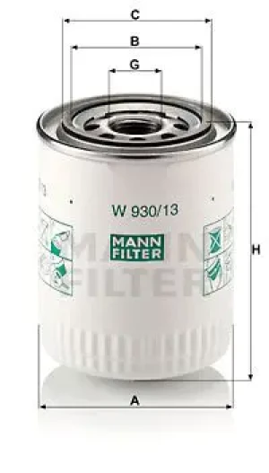 Filtr oleju DAIMLER LIMOUSINE MANN-FILTER