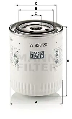 Filtr oleju LAND ROVER None MANN-FILTER